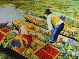 Marché flottant
